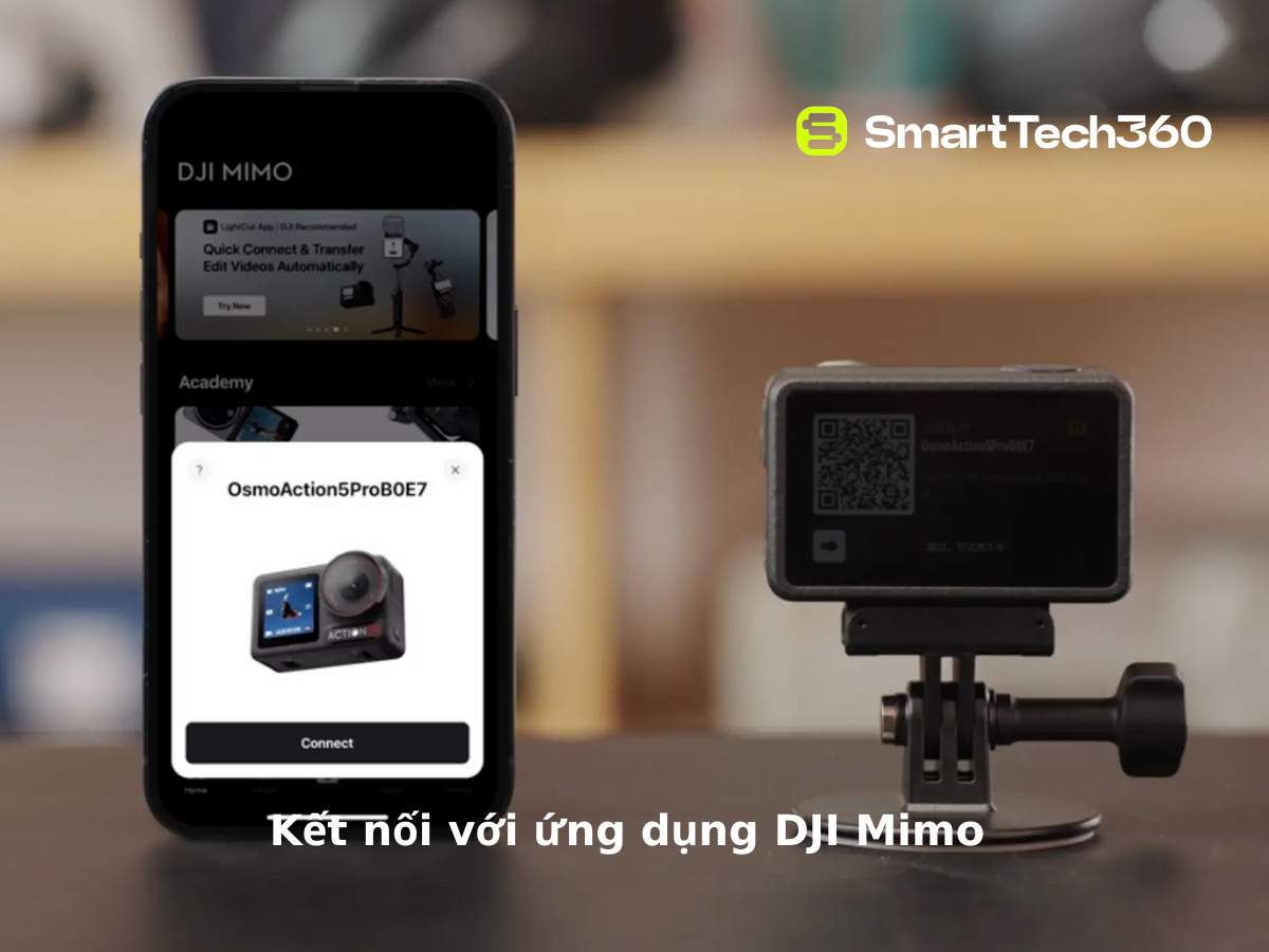 huong dan su dung dji osmo action 5 pro ket noi ung dung
