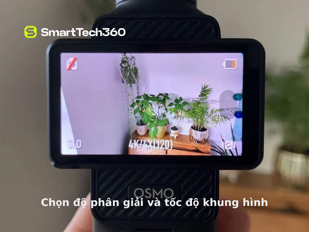 Chọn độ phân giải trên DJI Osmo Pocket 3