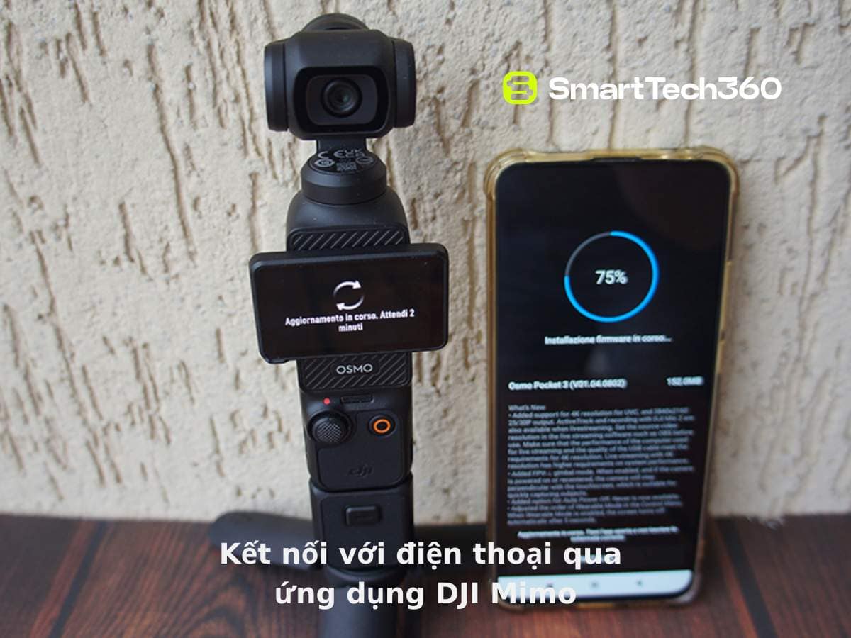 Kết nối ứng dụng DJI Mimo