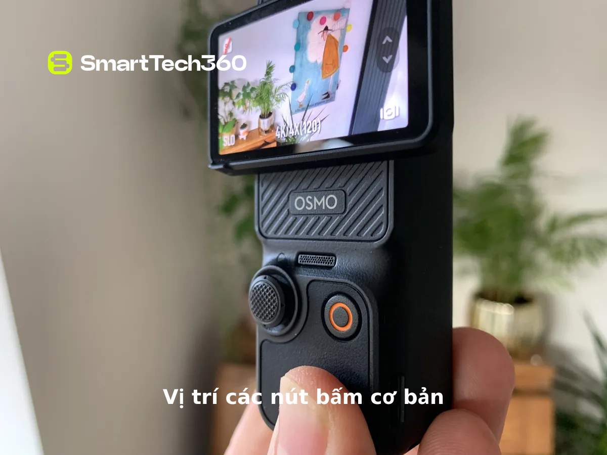 Các nút bấm trên DJI Osmo Pocket 3