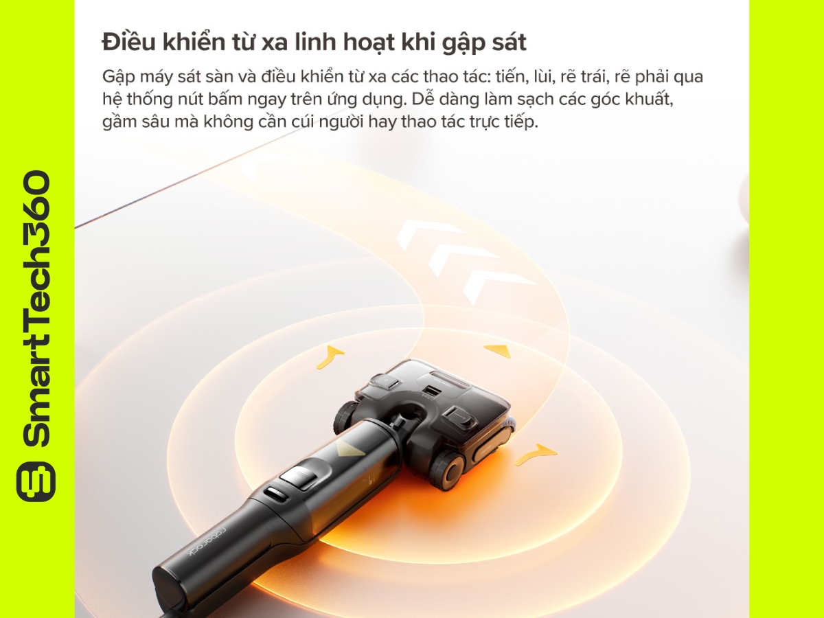 Điều khiển máy hút bụi qua ứng dụng Roborock