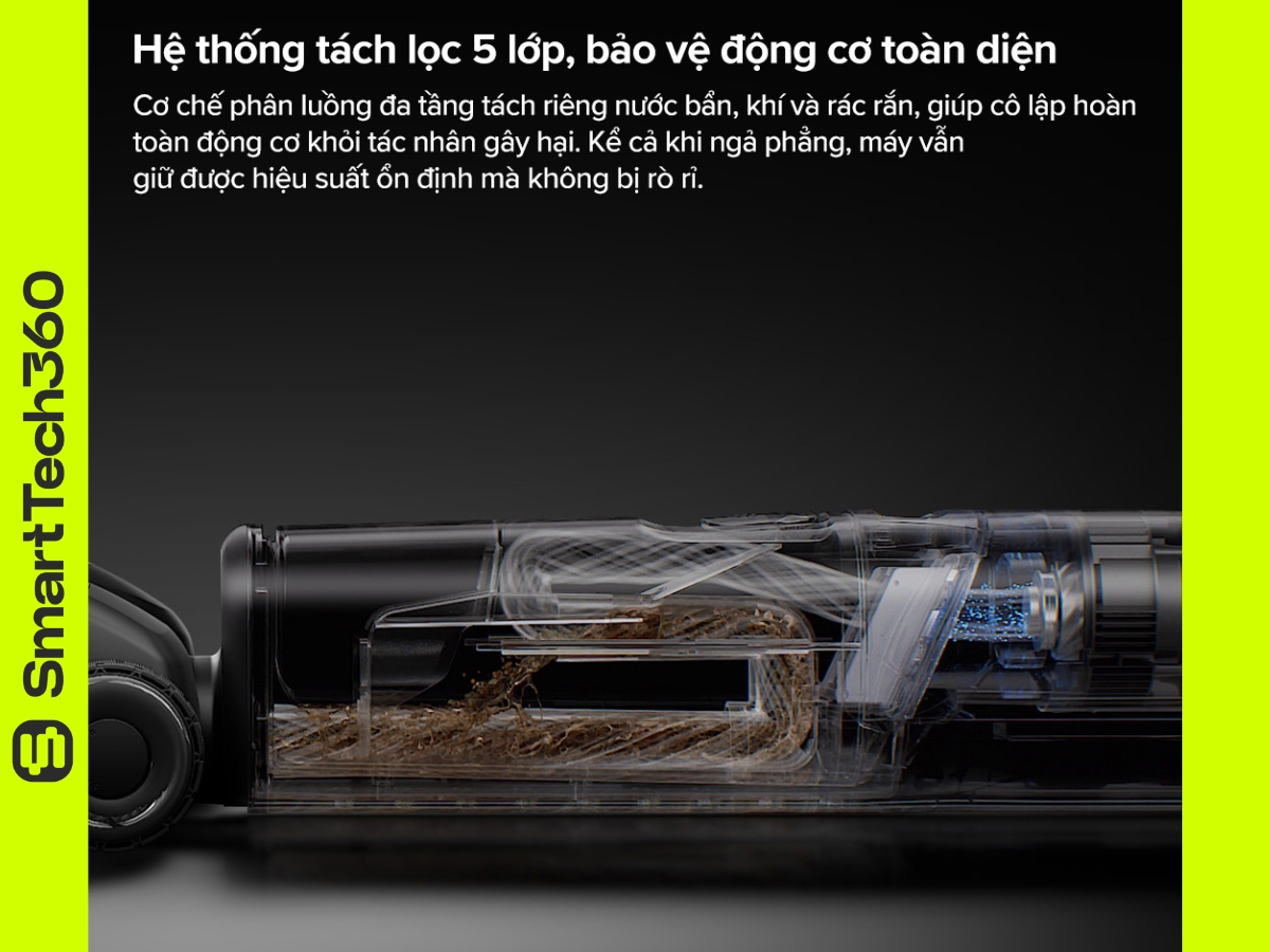 Hệ thống lọc bụi 5 lớp của Roborock F25 Ultra