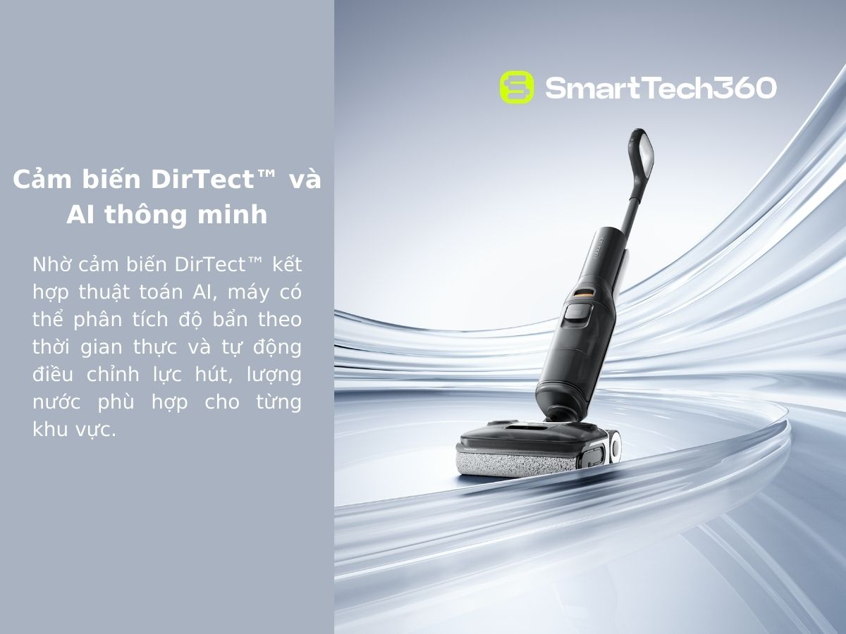 Cảm biến DirTect và AI thông minh trên Roborock F25 ACE