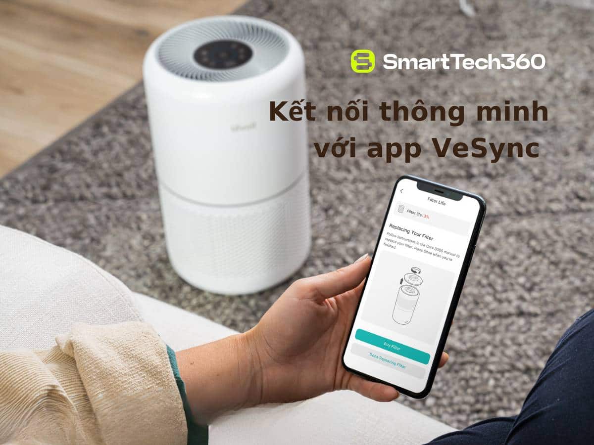 may loc khong khi levoit core 300s vesync