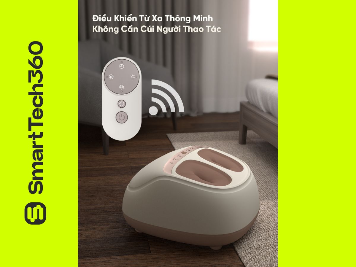 may massage chan breo foot 3 remote dieu khien tu xa