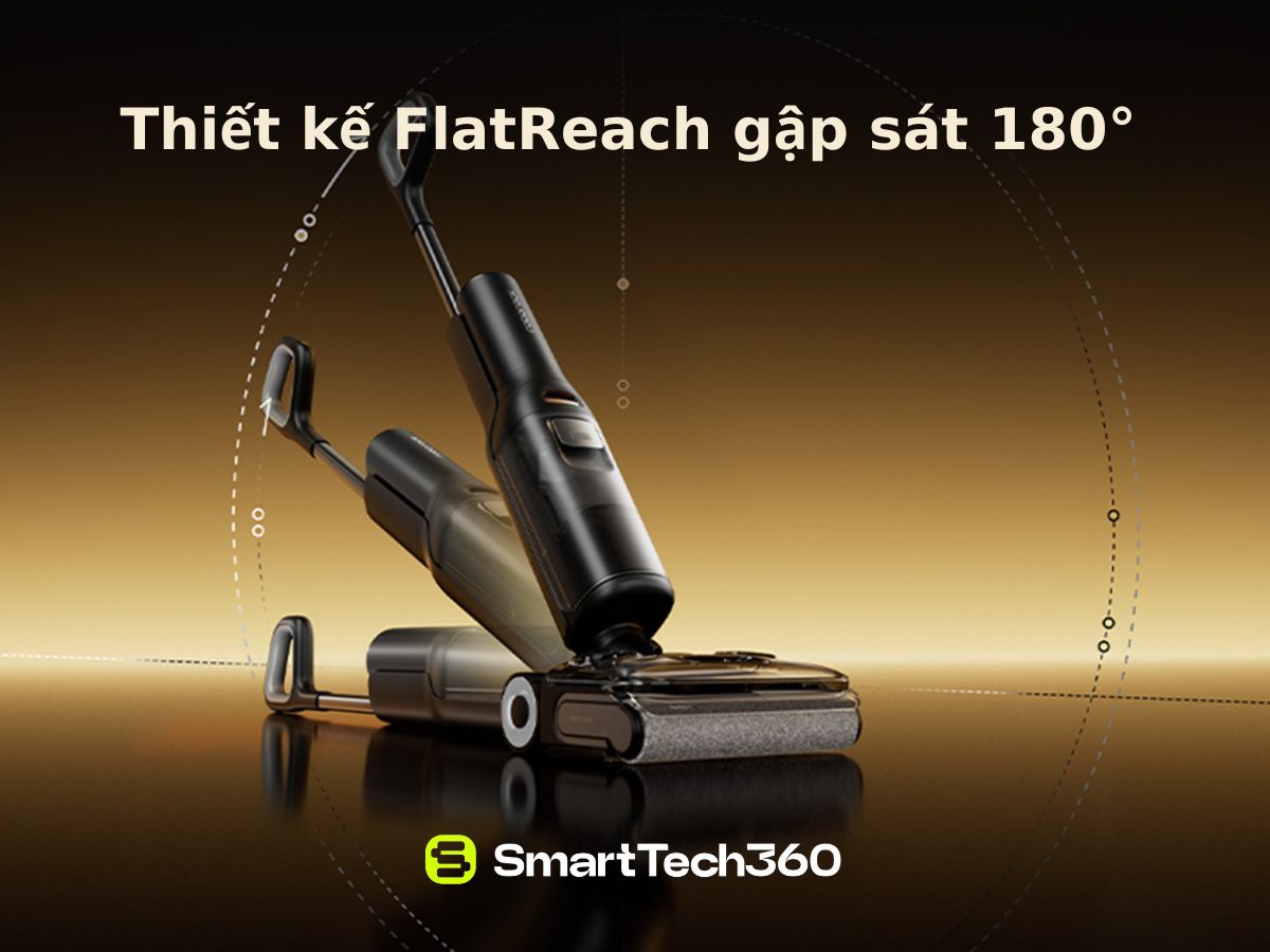 Thiết kế FlatReach gập sát 180 độ