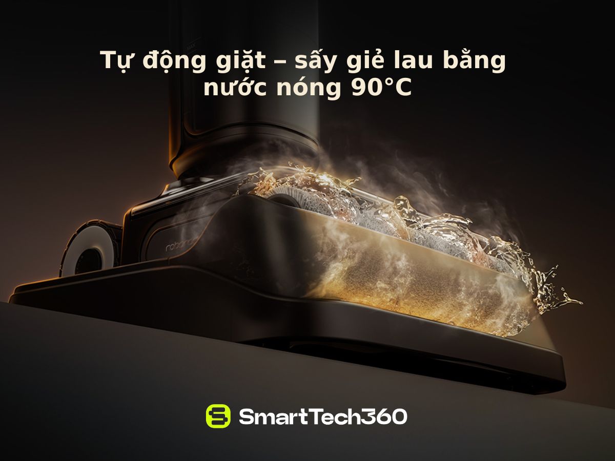 Tự động giặt sấy giẻ lau bằng nước nóng 90 độ