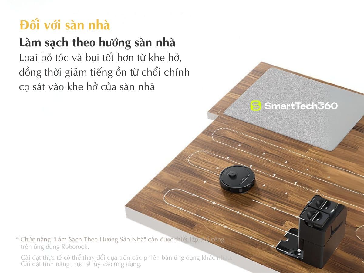 roborock q revo s tuy chinh tren san