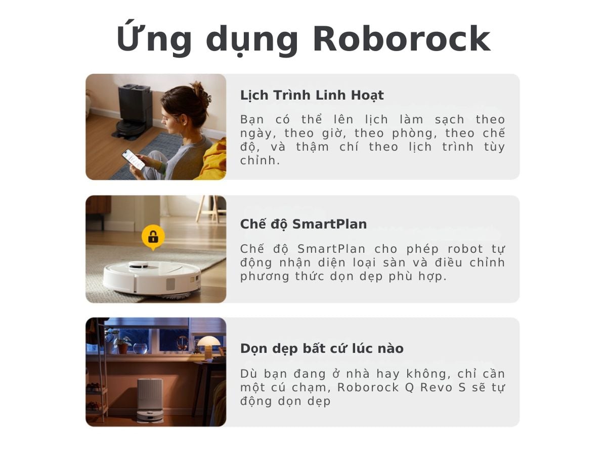 roborock q revo s ung dung