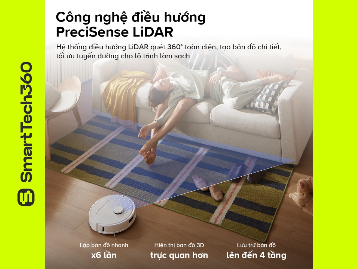 roborock qrevo c pro cong nghe dieu huong reactive tech precisense lidar