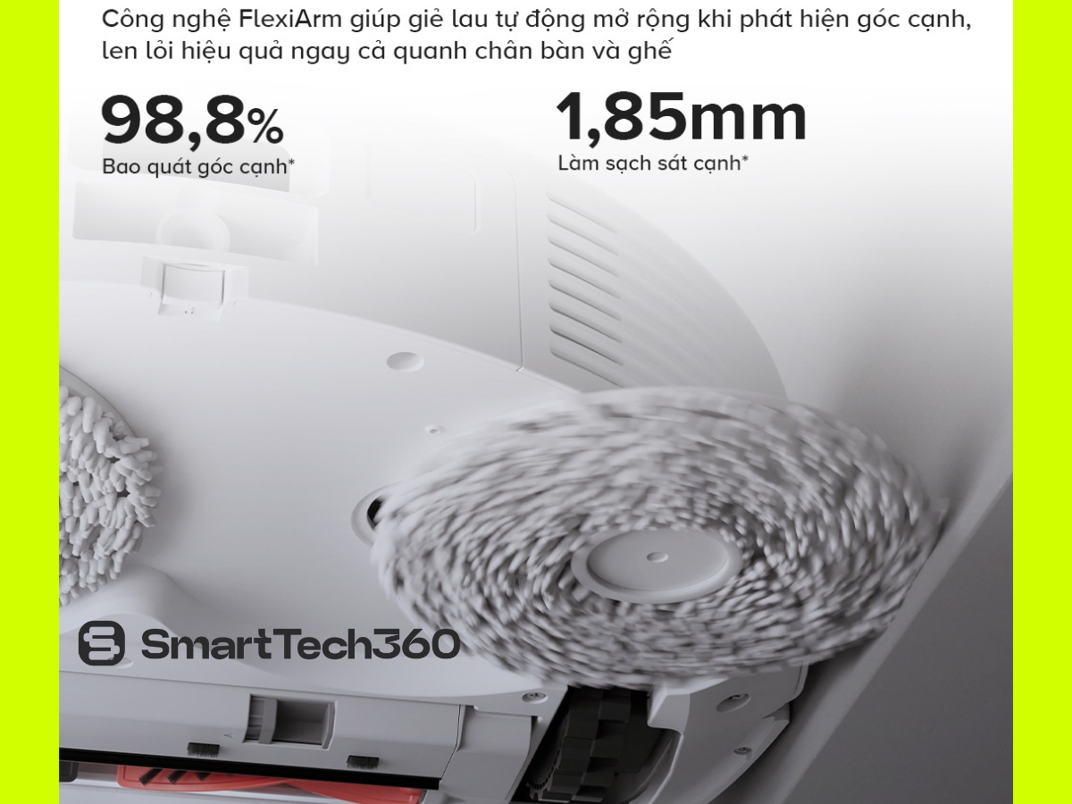 roborock qrevo c pro gie lau xoay kep flexiarm