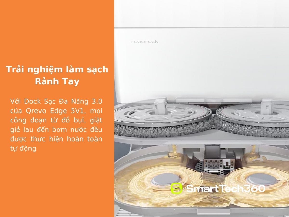 roborock qrevo edge 5v1 dock sac tu dong