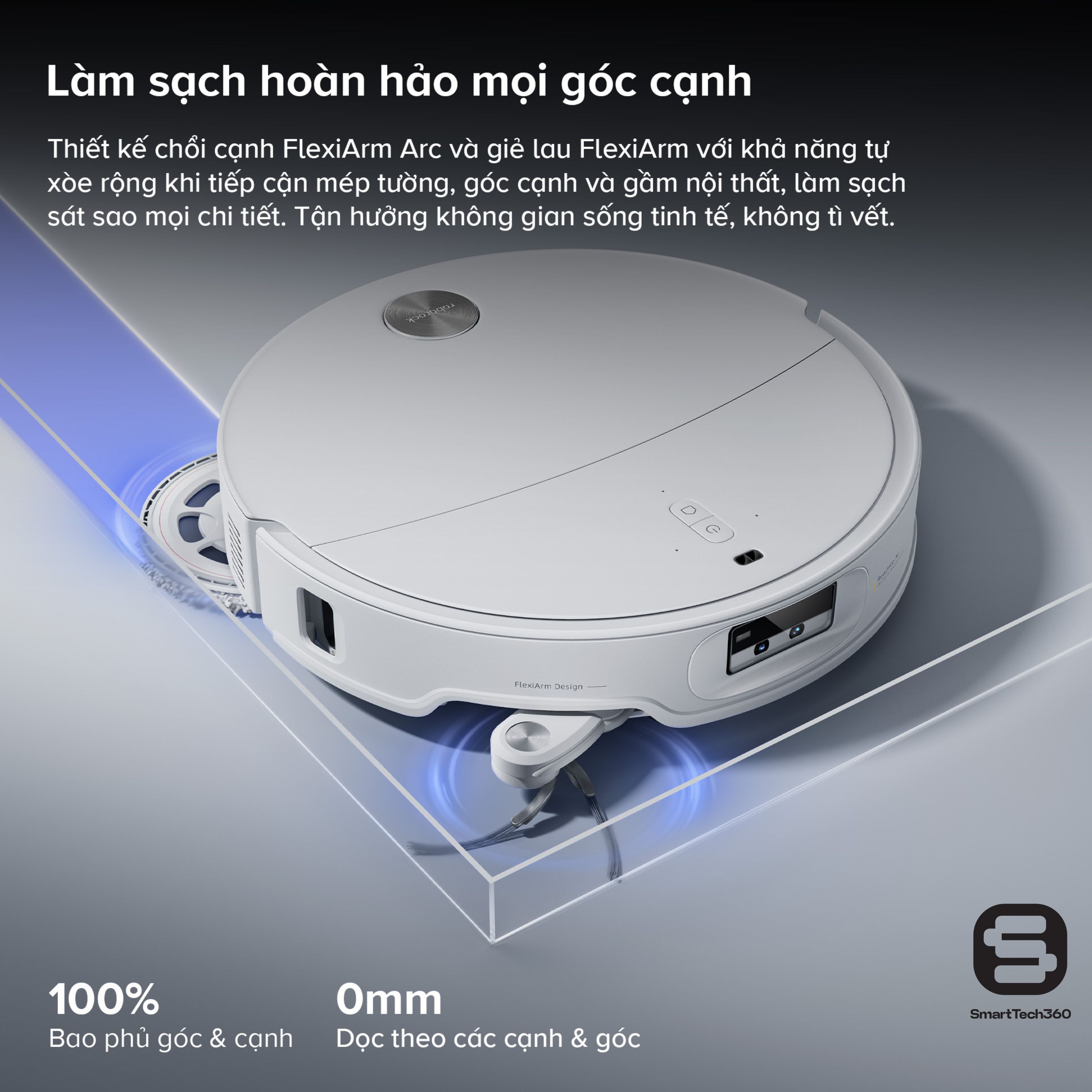 Giẻ lau xoay kép của Roborock Qrevo EdgeT