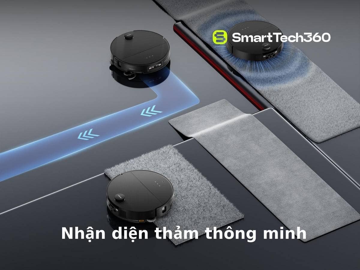 roborock saros 10 nhan dien tham