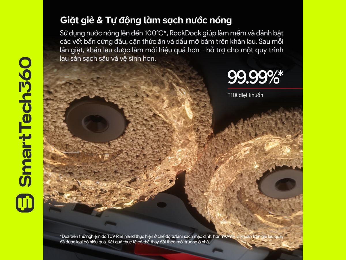 Roborock Saros 20 dock sạc đa năng rockdock