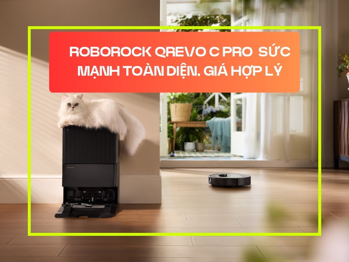 Robot hút bụi lau nhà Roborock Qrevo C Pro