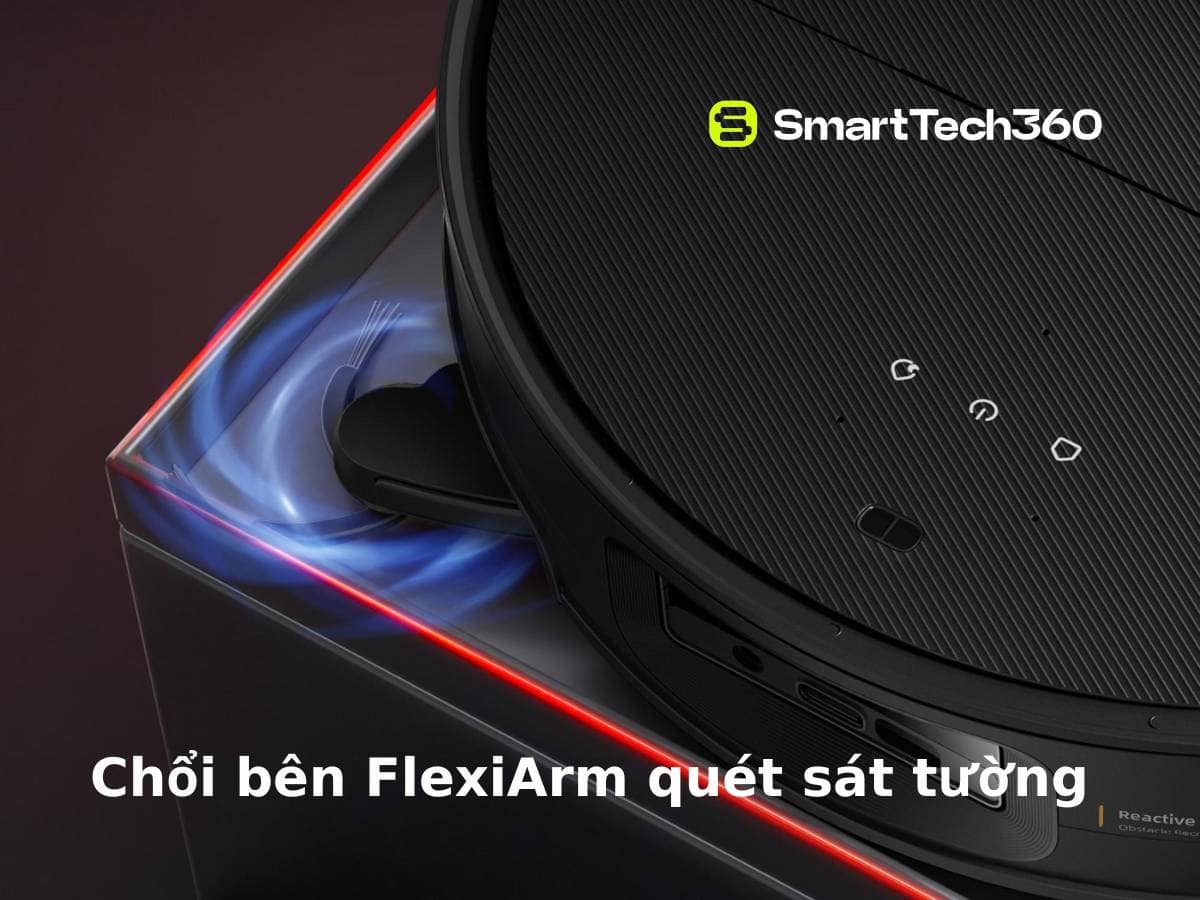 robot hut bui lau nha roborock saros 10 flexiarm