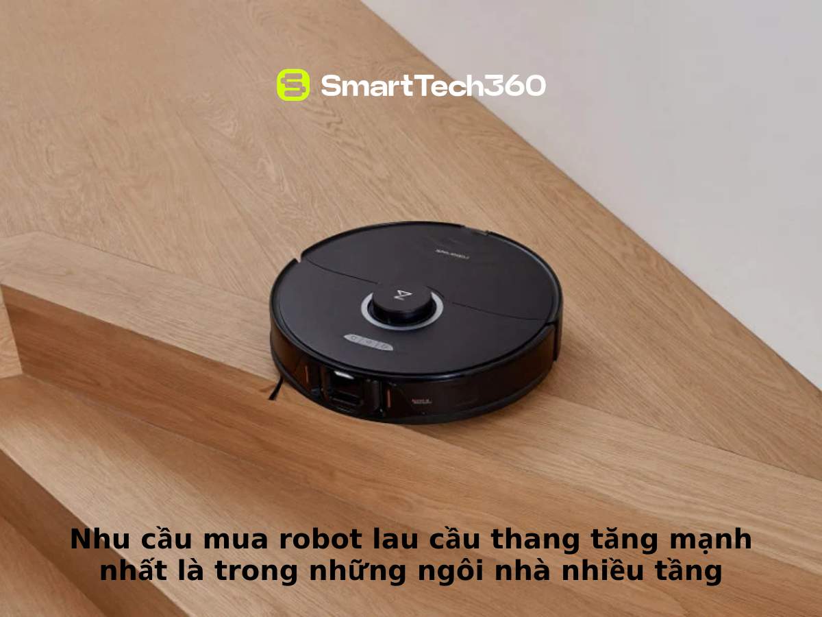 Nhu cầu sử dụng robot lau khu vực cầu thang
