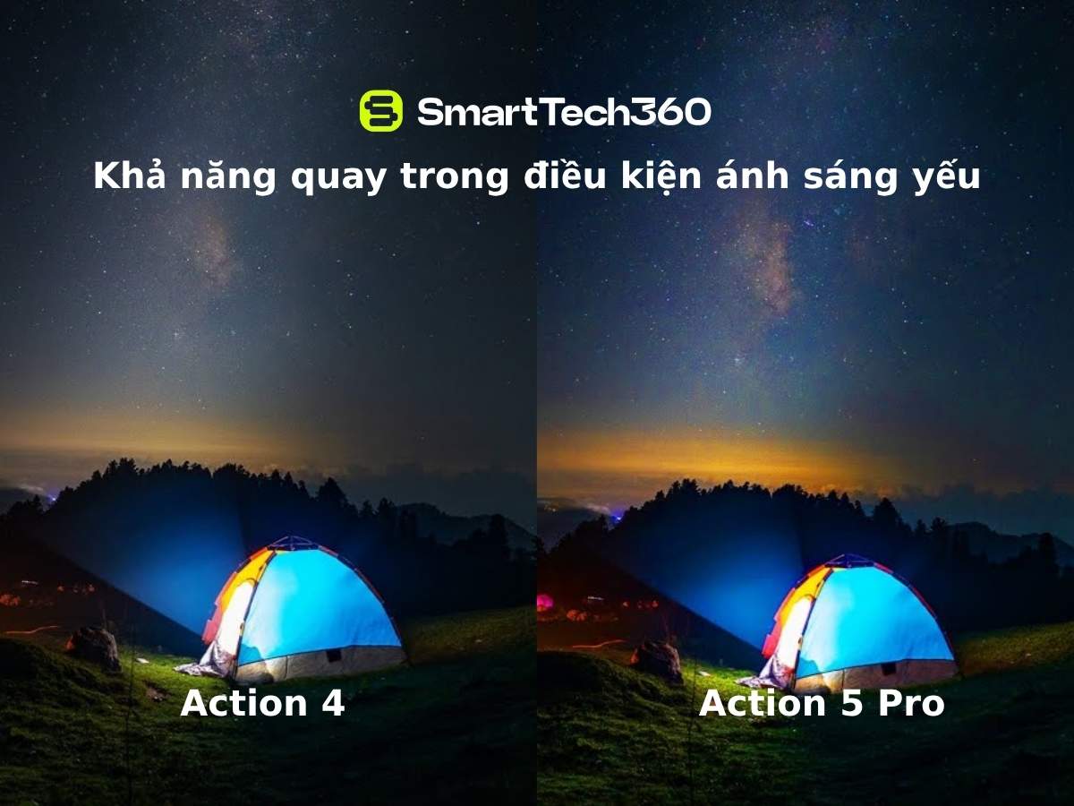 so sanh action 5 pro voi action 4 kha nang quay kem anh sang