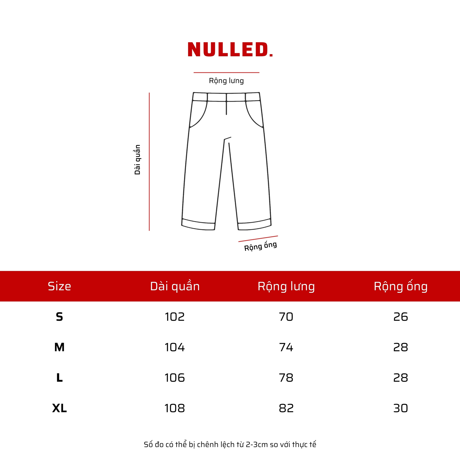Quần jeans suông dáng bí màu nâu cafe NULLED N-Q28-N