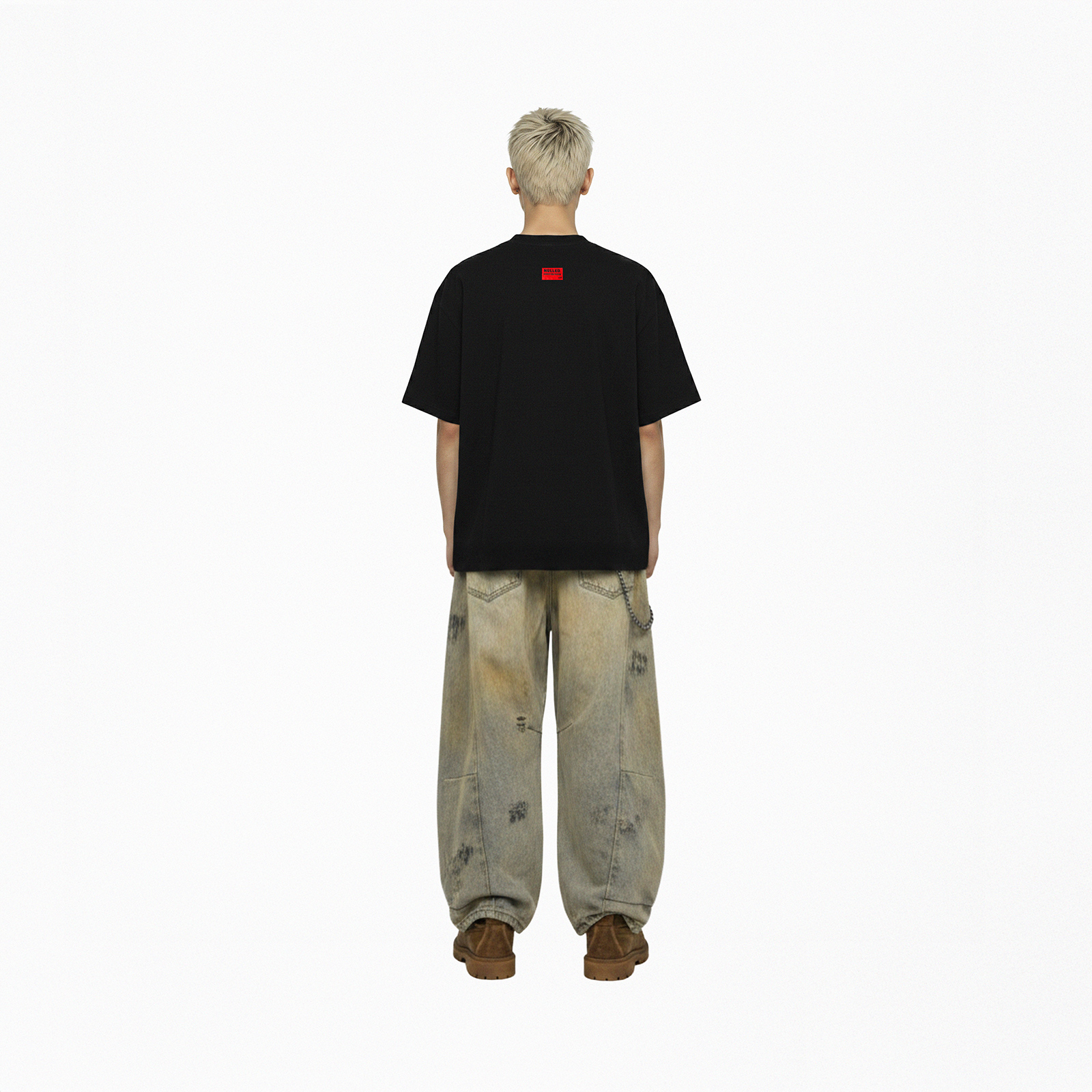 Áo phông đen trơn NULLED Basic Tee N-T00-D