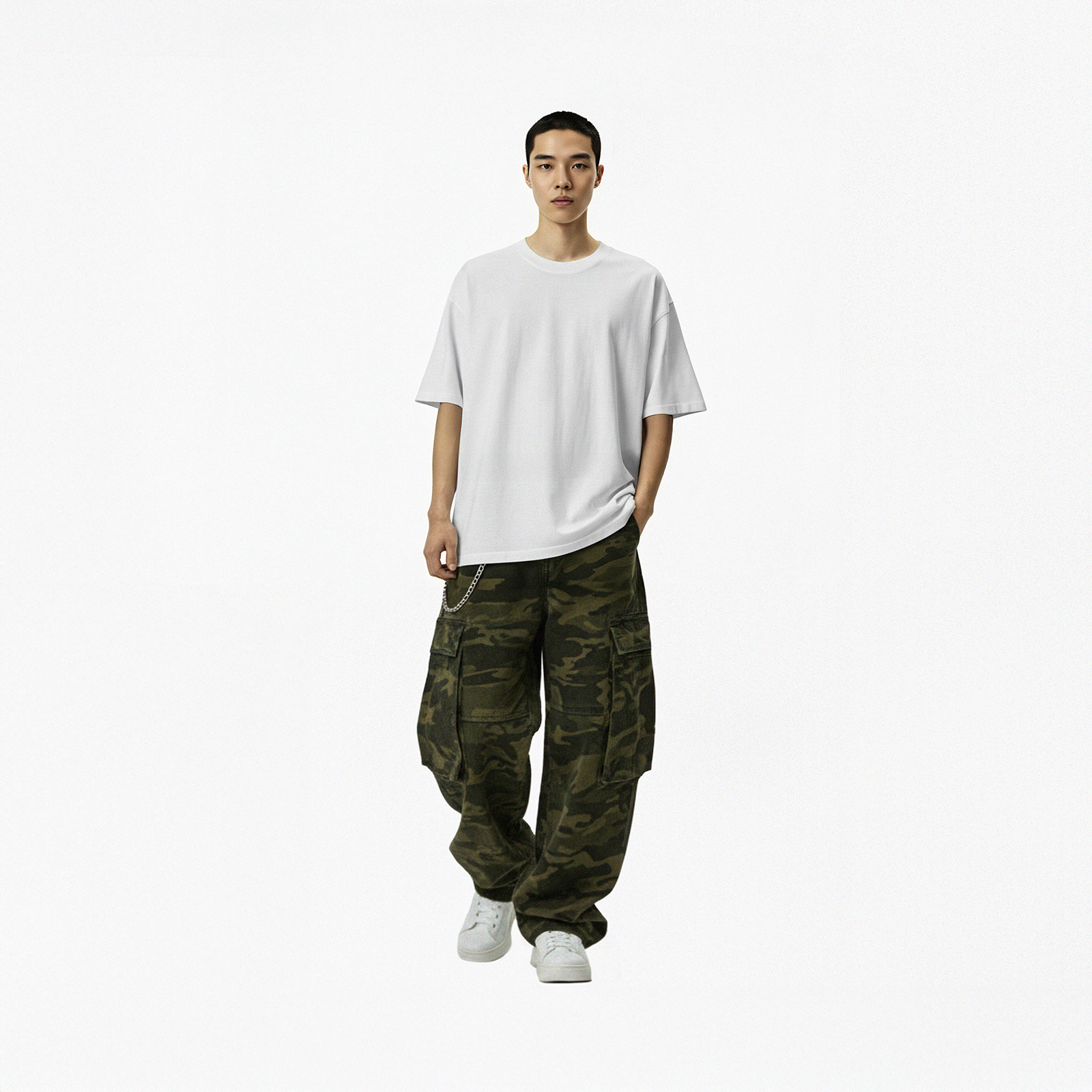Áo phông trắng nam nữ NULLED Basic Tee N-T00-T