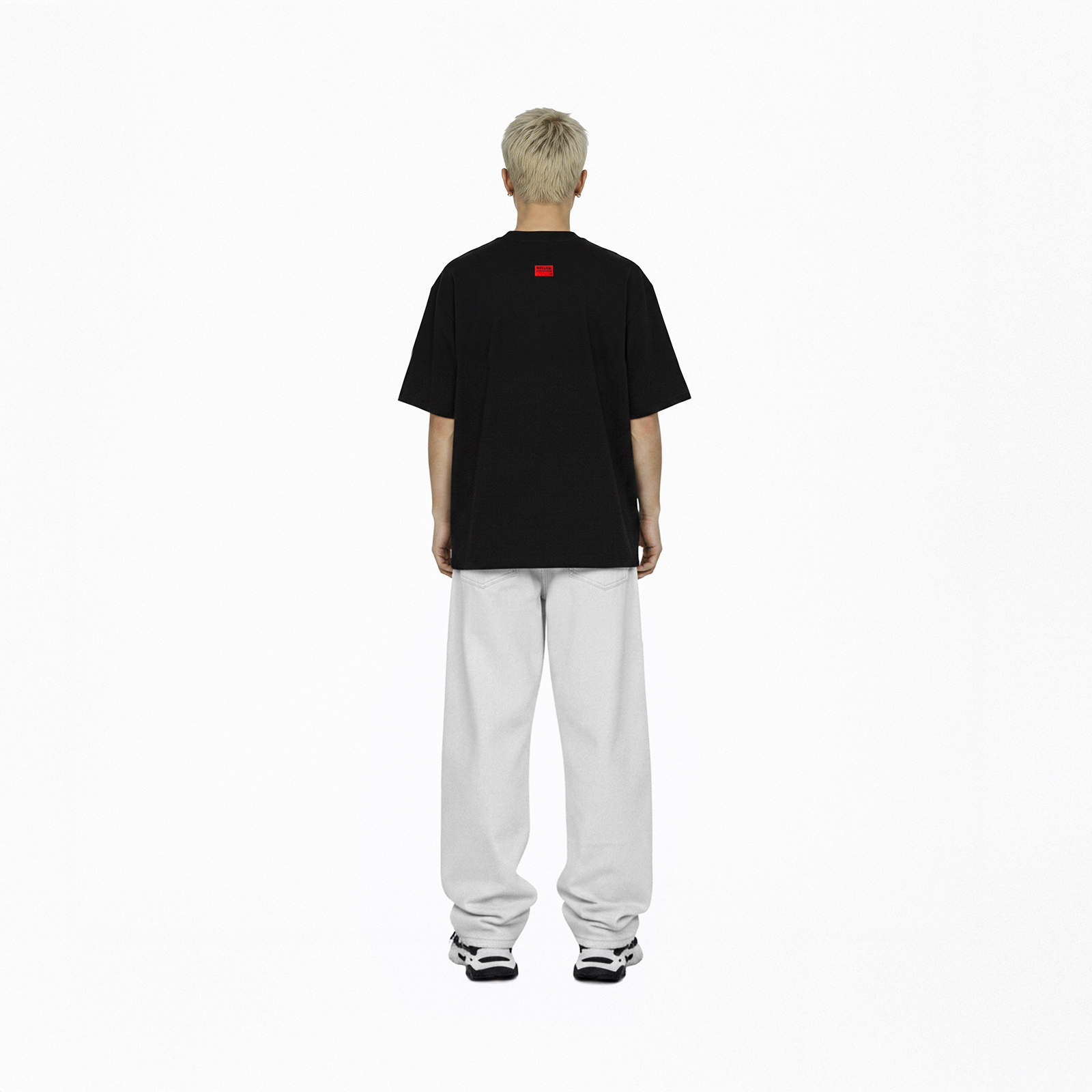 Áo thun đen local brand Burn Tee N-T10
