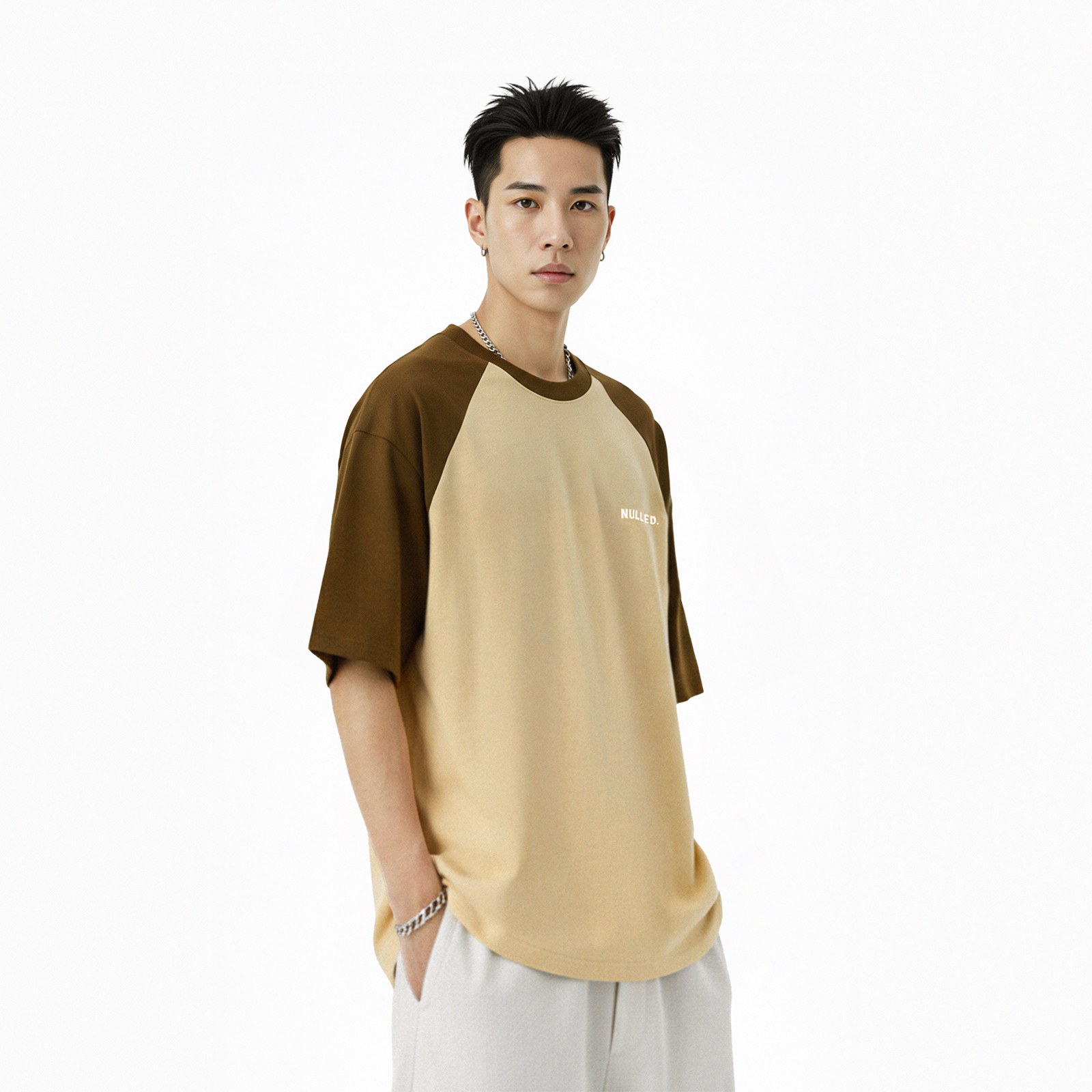 Áo thun phối màu NULLED Tee N-T26-BN