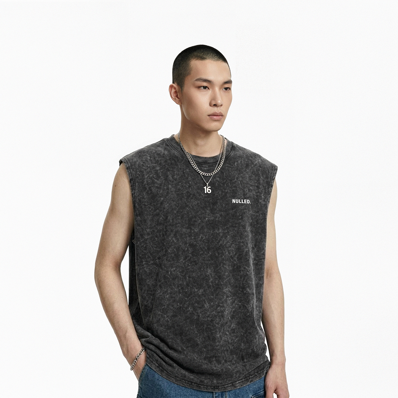 Áo tank top loang màu NULLED Tee N-T28-D