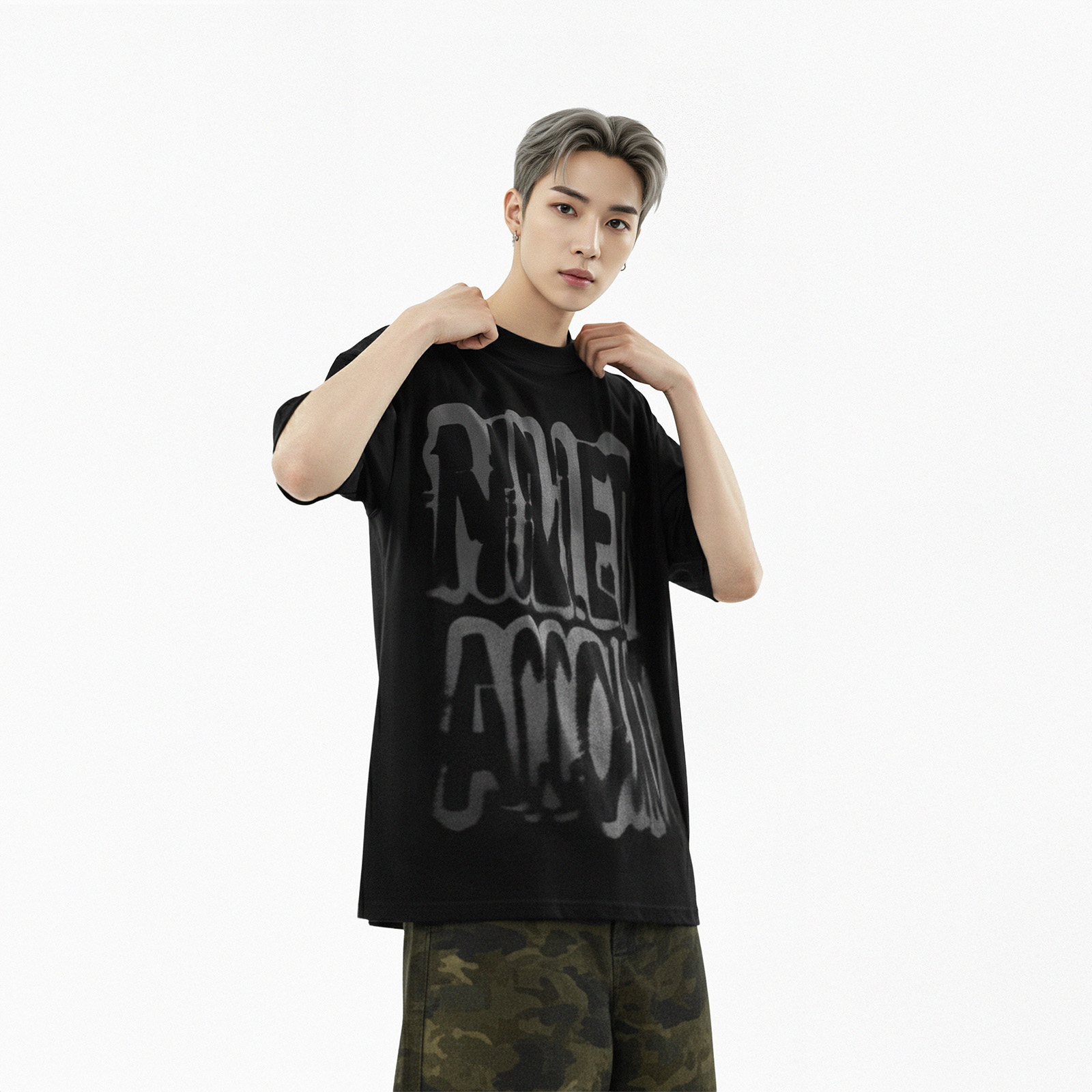 Áo thun nam in hình Blurred Lines Tee N-T6