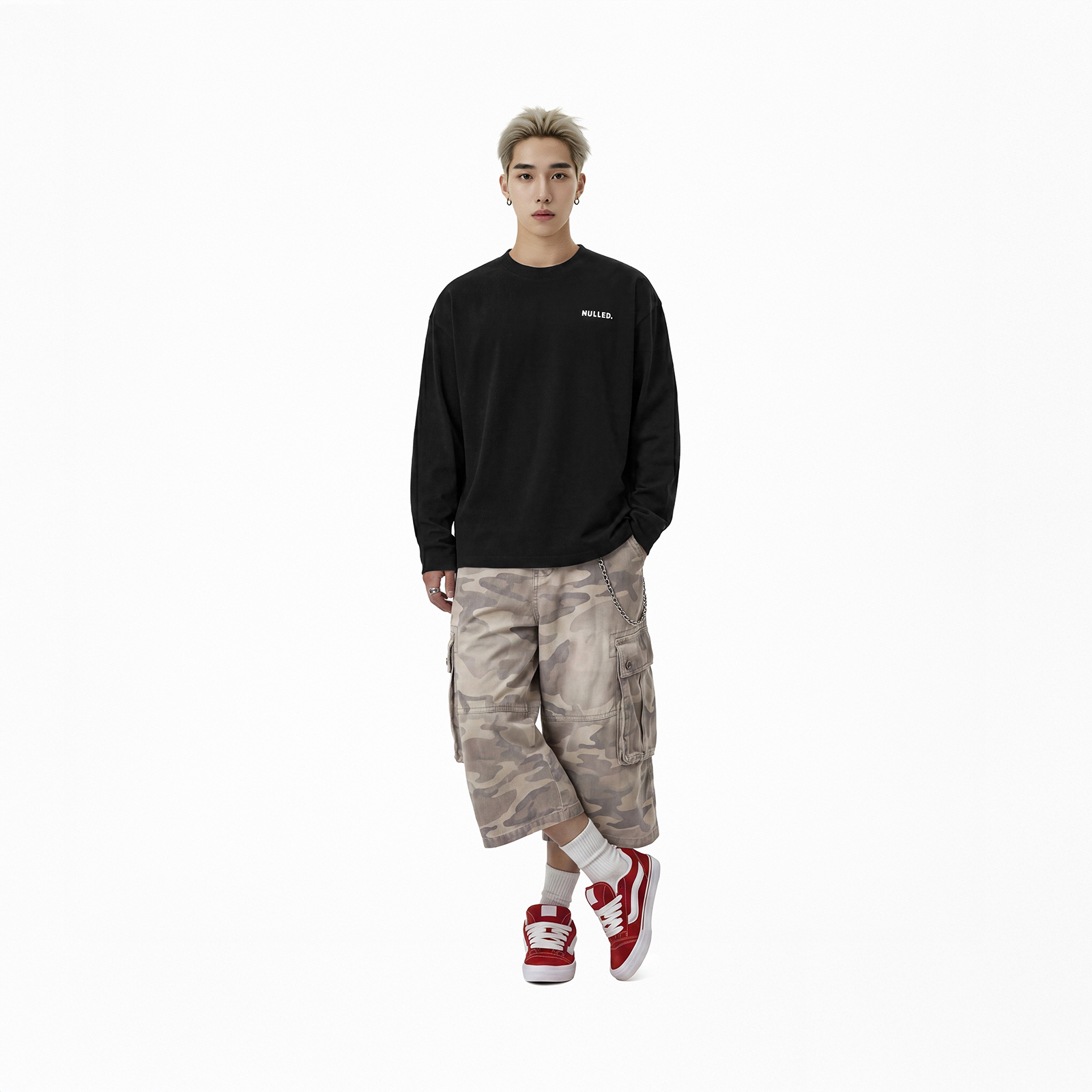 Áo thun nam tay dài Regular Long sleeve Tee NULLED N-T31-D