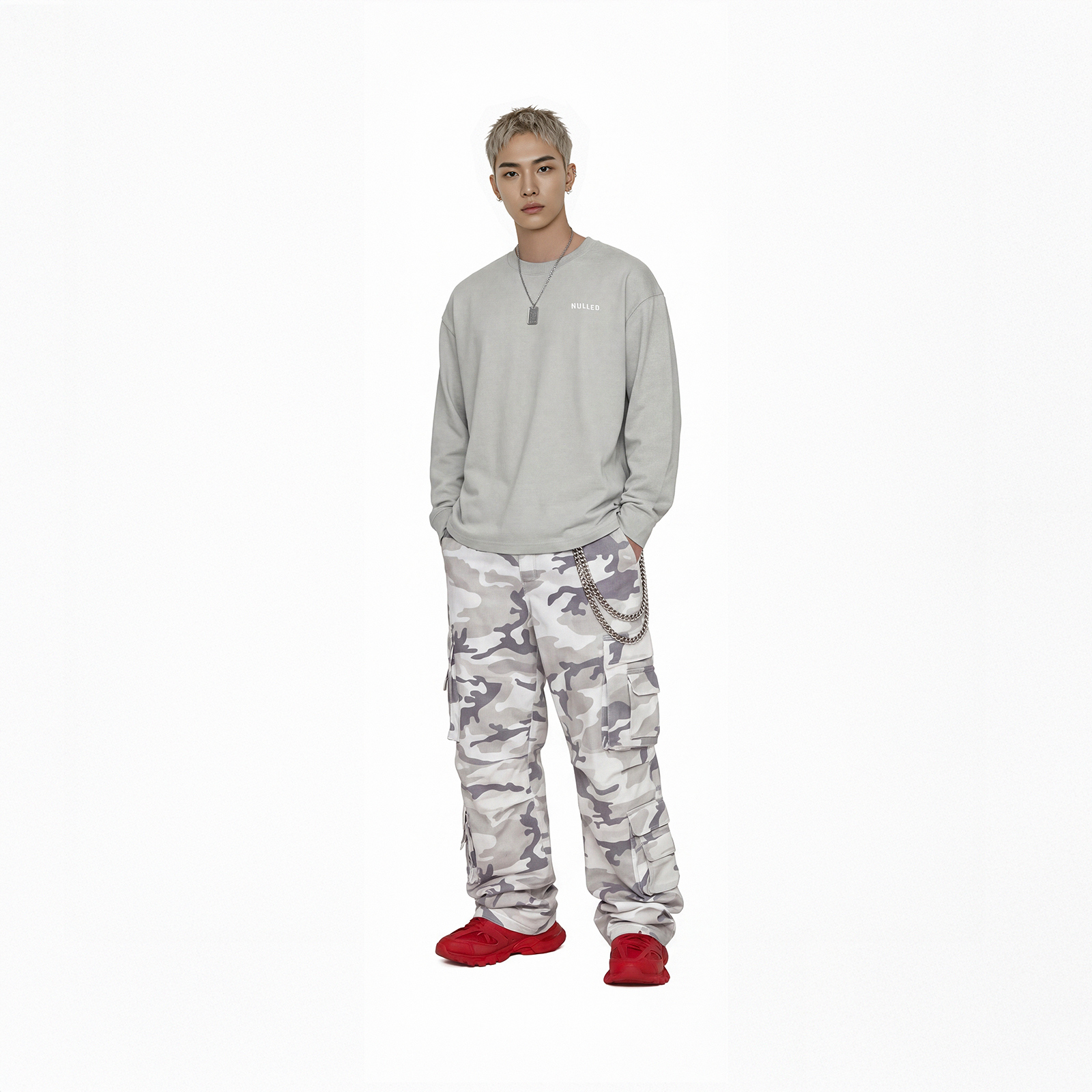 Áo thun tay dài basic Regular Long sleeve Tee NULLED N-T31-X