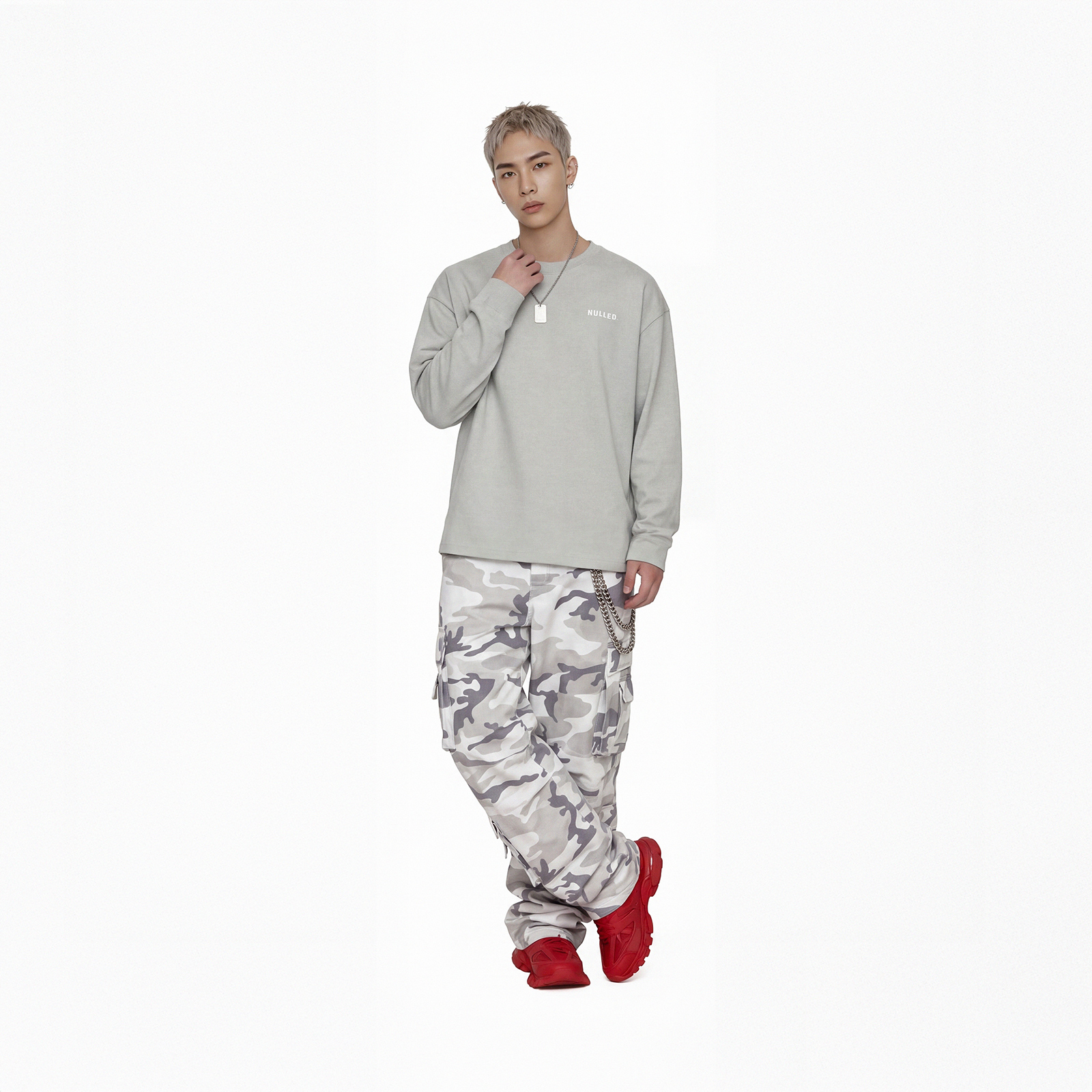 Áo thun tay dài basic Regular Long sleeve Tee NULLED N-T31-X