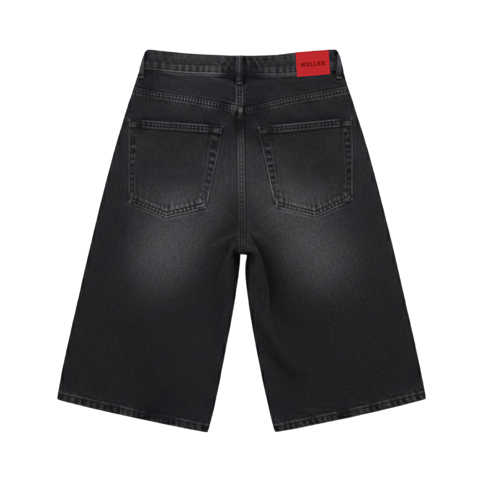 Quần short jean lửng đen NULLED N-QS16