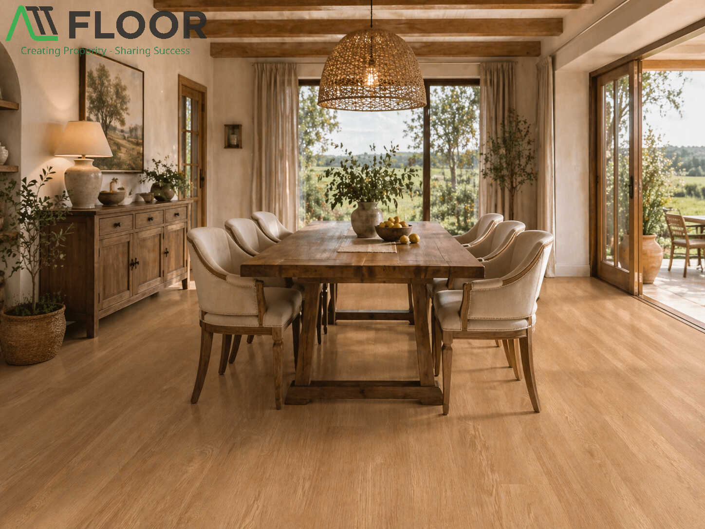 SPC flooring installation