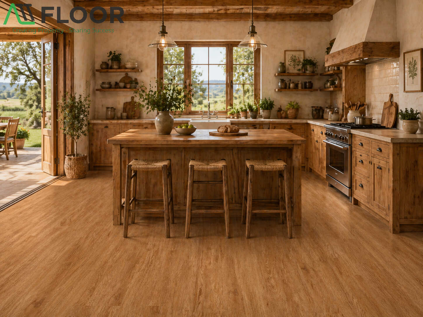 SPC flooring installation