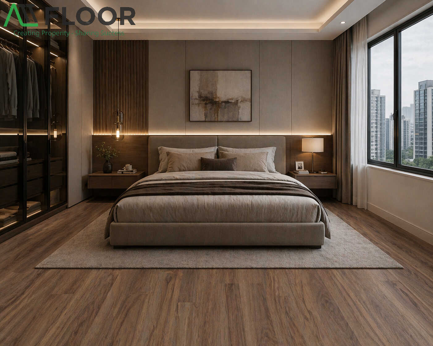 SPC flooring installation