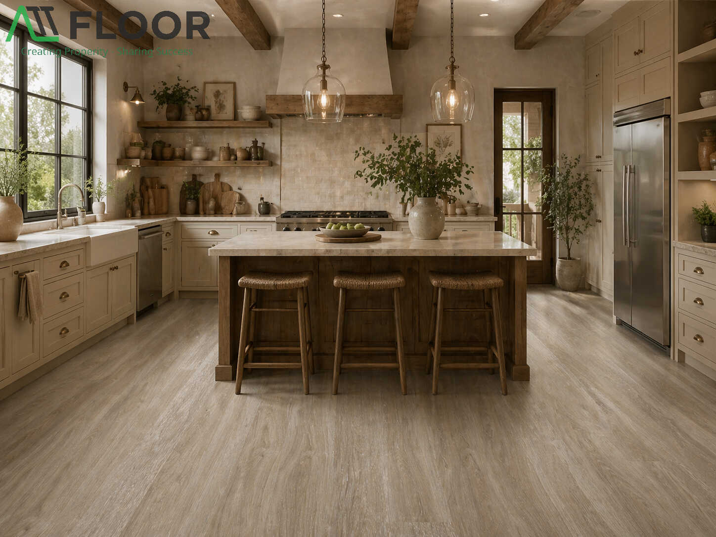 SPC flooring installation