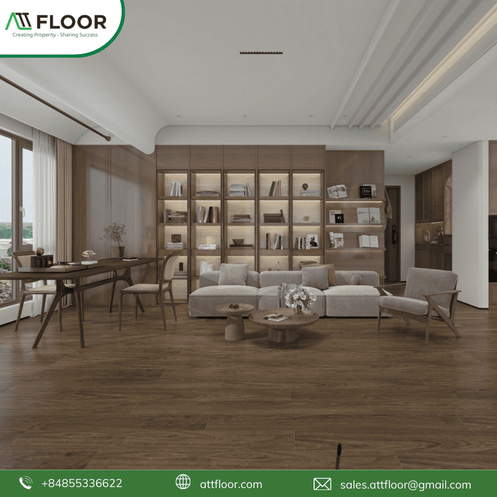 Wood-grain SPC flooring