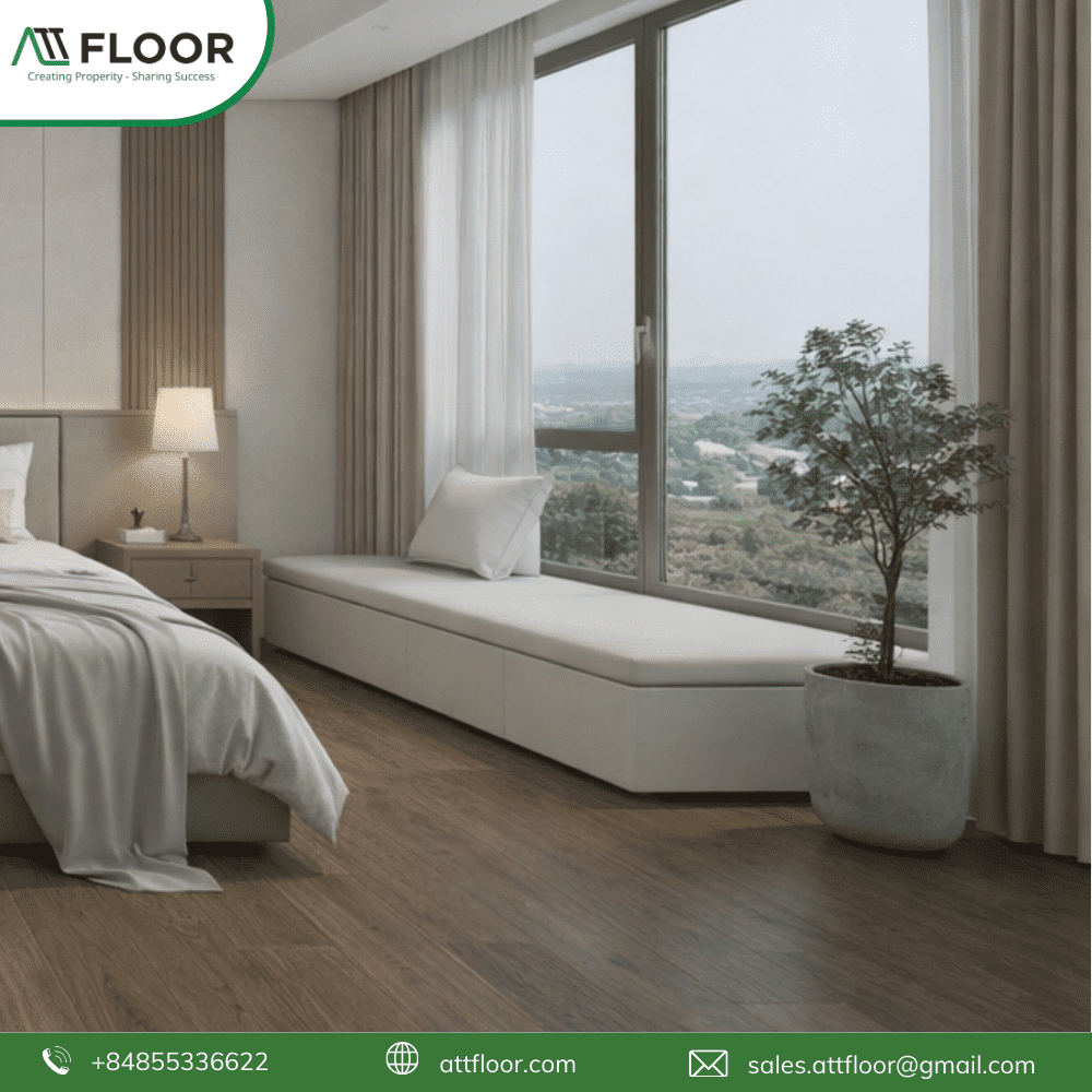 Wood-grain SPC flooring