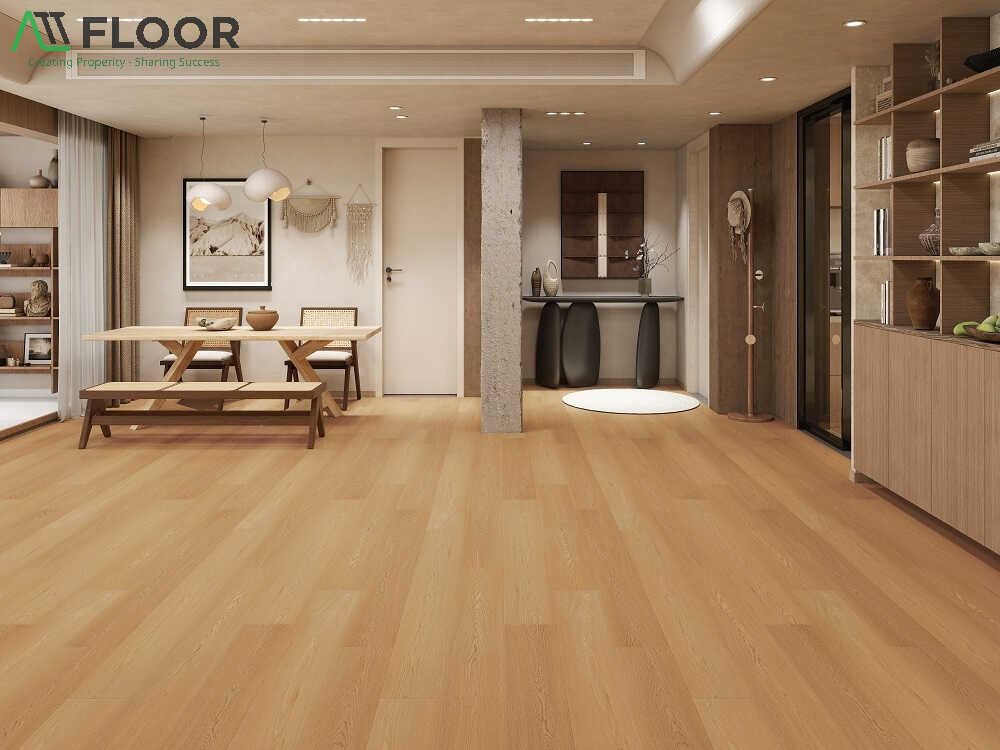 wood-look vinyl flooring for rental rooms