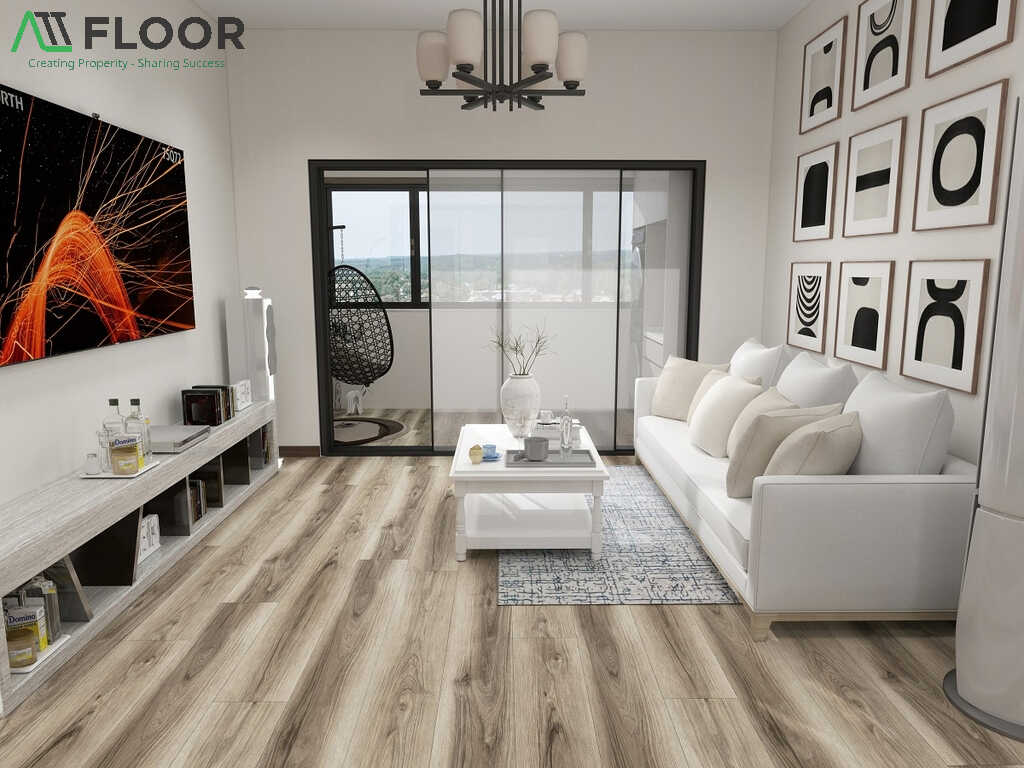 wood-look vinyl flooring for rental rooms