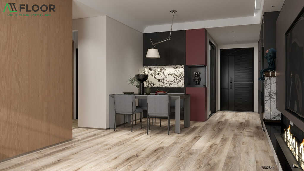 wood-look vinyl flooring for rental rooms