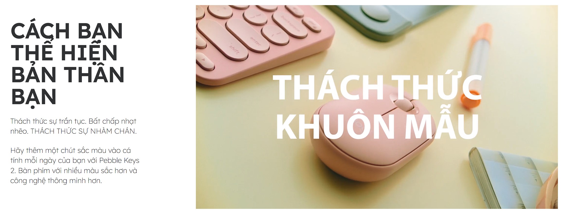 Bàn phím Bluetooth Logitech Pebble Key 2 K380S (trắng)_ 920-011754