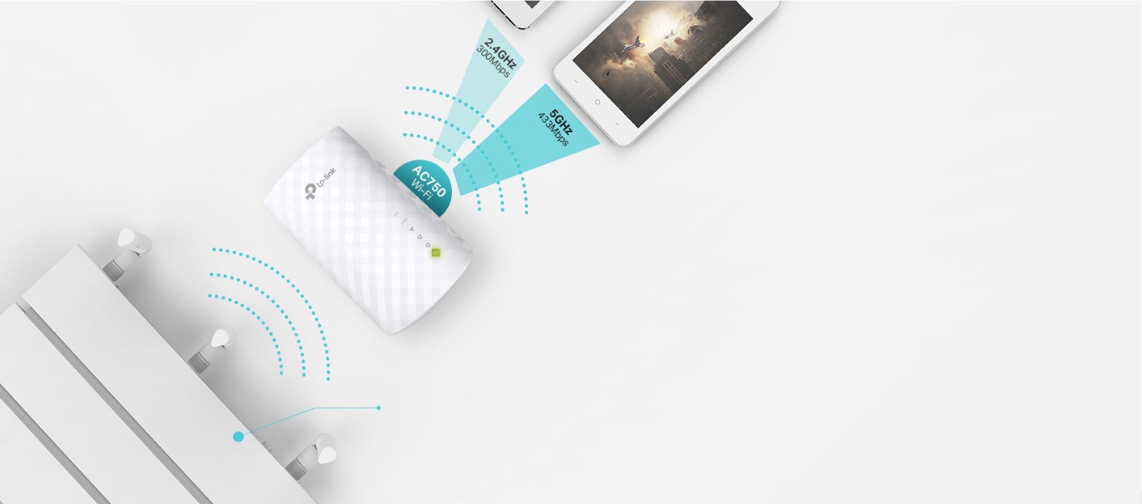 Bộ mở rộng sóng Wi-Fi TP-Link RE200 AC750 - hình 2