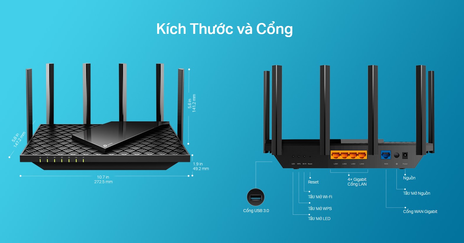 Bộ phát wifi 6 TP-Link Archer AX72 Wireless AX5400 - hình 10