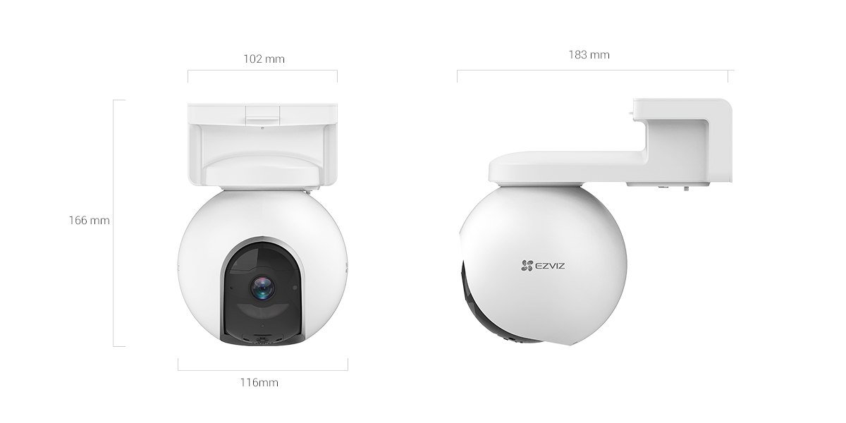 Camera không dây quay quét dùng pin 4G 2K Ezviz EB8(4G)