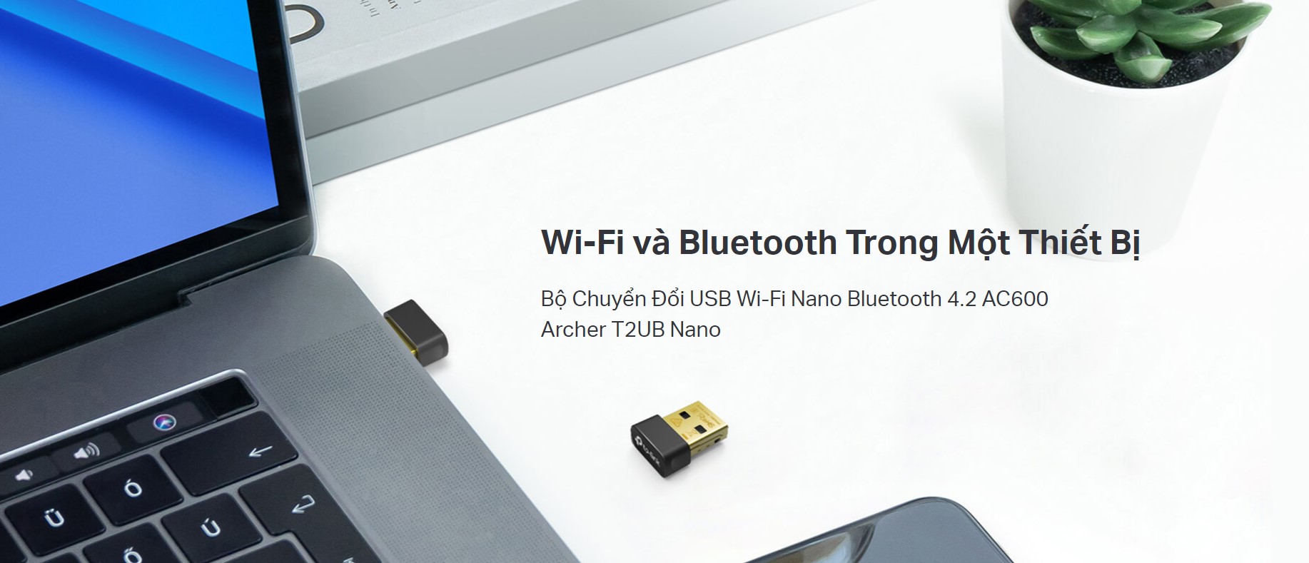 Card Mạng không dây USB TP-Link Archer T2UB Nano (Wireless AC600 + Bluetooth 4.2)