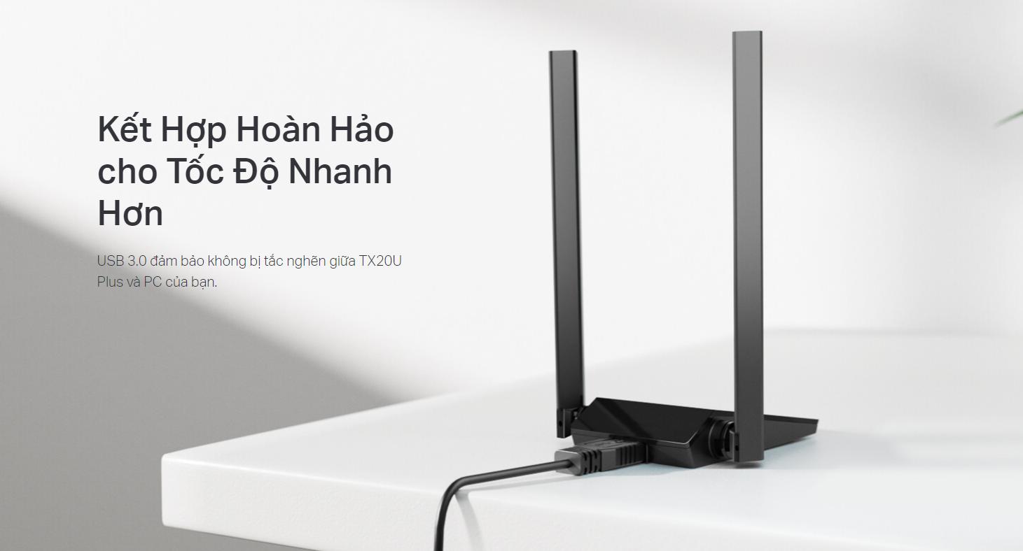 Card mạng không dây USB TP-Link Archer TX20U Plus AX1800 - hình 5
