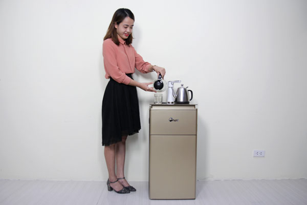 Cây nước nóng lạnh bàn trà, bình âm FujiE WD3000E